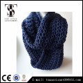 Bufanda azul de las muchachas del infinito del color, bufanda de acrílico hecha punto, bufanda fábrica China